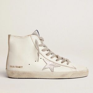 Golden Goose white high-top sneakers